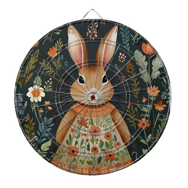 Springtime Bunny Magic  Dart Board  (Front)