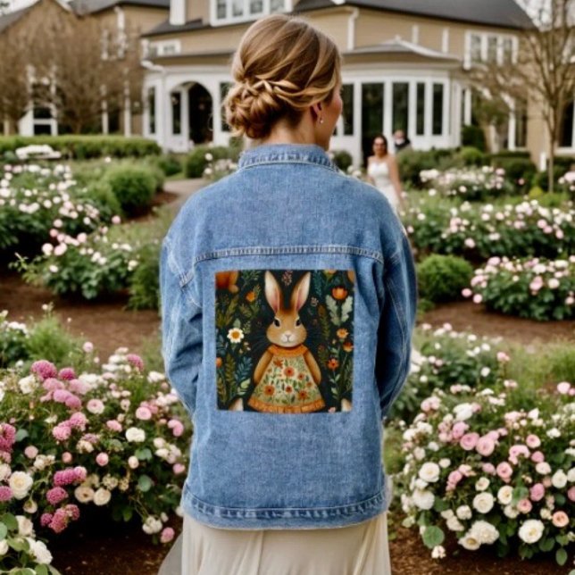 Springtime Bunny Magic Jean Jacket (Créateur téléchargé)