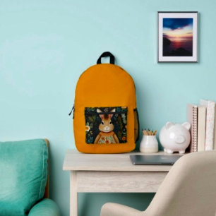Springtime Bunny Magic Printed Backpack