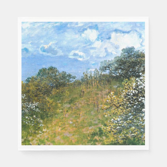 Springtime by Claude Monet Napkin (Front)