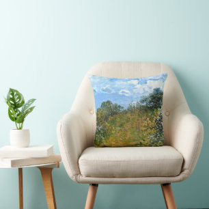 Springtime by Claude Monet Throw Pillow