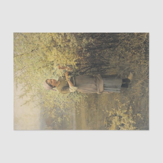 Springtime by Daniel Ridgway Knight Tissue Paper (Front)