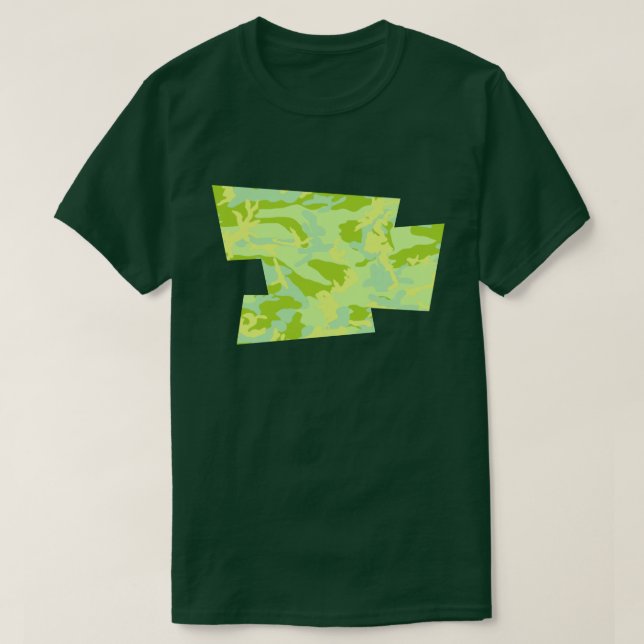 SpringTime Camo Pattern Blown Pixel T-Shirt (Design Front)