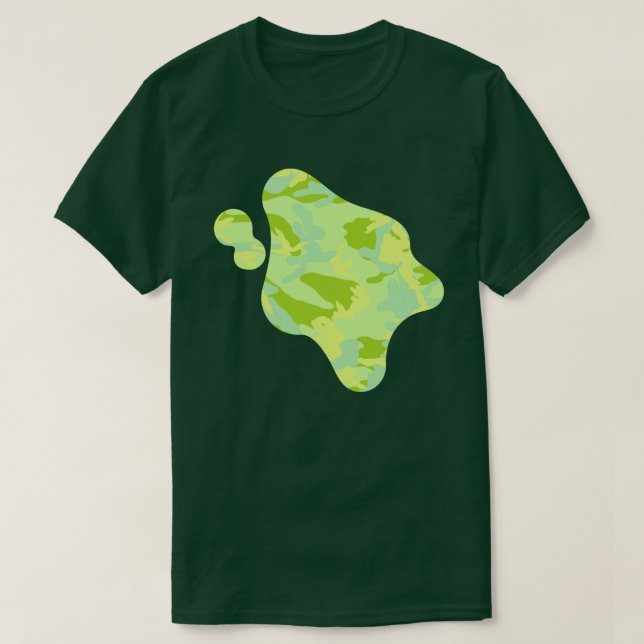 SpringTime Camo Pattern Paint Splat T-Shirt (Design Front)