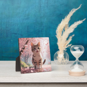 Springtime Cat  Plaque