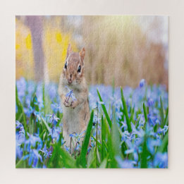 Springtime Chipmunk Jigsaw Puzzle