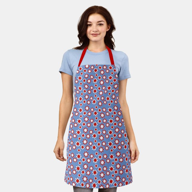 Springtime Daisies Apron (Worn)