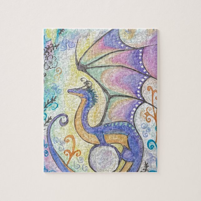 Springtime Dragon Jigsaw Puzzle (Vertical)