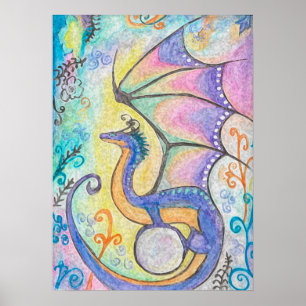 Springtime Dragon Poster