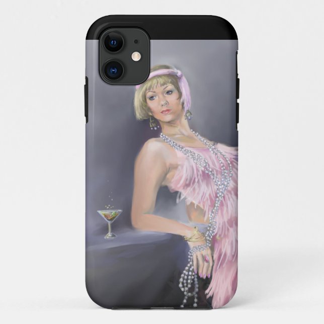 Springtime Flapper CU iPhone 5 Barely There Case (Back)