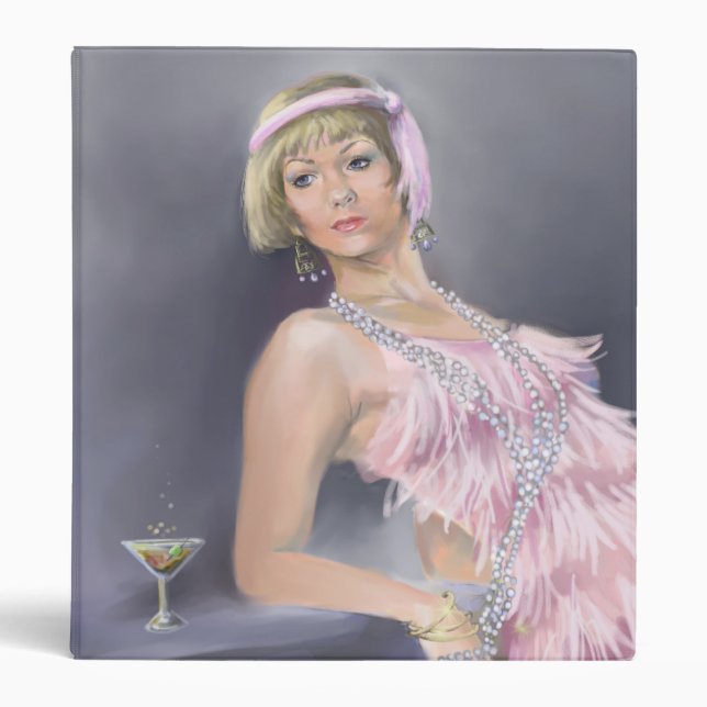 Springtime Flapper Portrait Binder (Front)