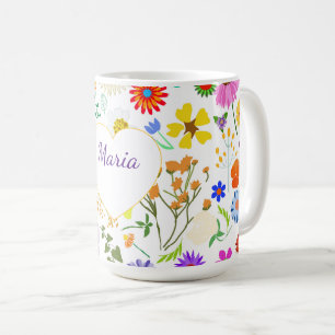 Springtime floral harmony coffee mug