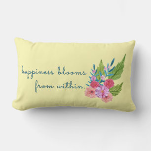 Springtime Floral Lumbar Pillow