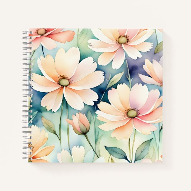 Springtime Floral Romance Notebook (Front)