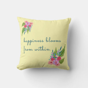 Springtime Floral Throw Pillow
