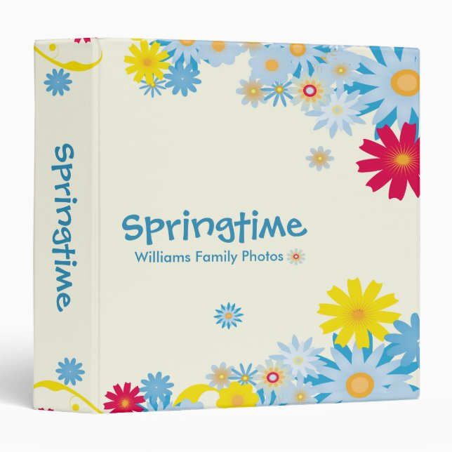 Springtime Flowers Binder (Front/Spine)