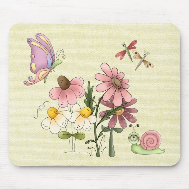 Springtime Friends Mouse Pad (Front)