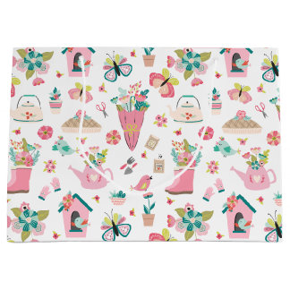 Springtime Garden Large Gift Bag