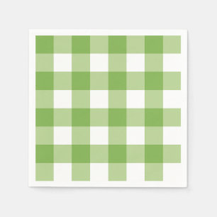Springtime Gingham & Blooms Baby Shower Theme Napkin