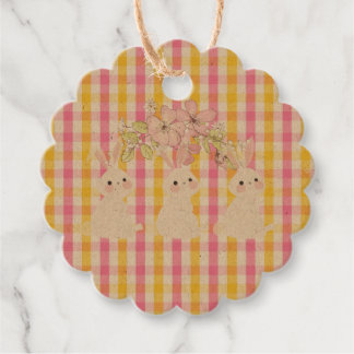 Springtime Gingham  Favour Tags