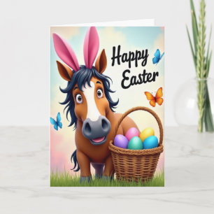 Springtime Horse Pattern Card