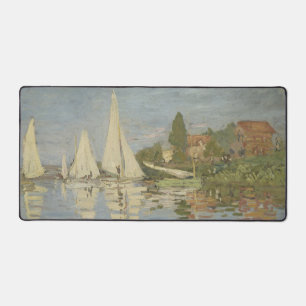 Springtime, Impressionist Portrait, Claude Monet Desk Mat