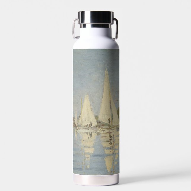 Springtime, Impressionist Portrait, Claude Monet Water Bottle (Front)
