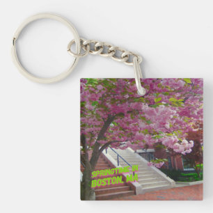 Springtime in Boston, MA  Keychain