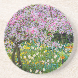 Springtime in Claude Monet's garden Coaster