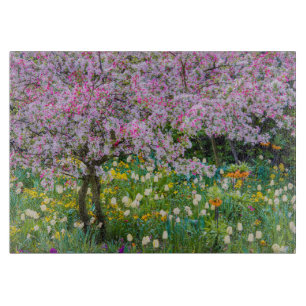 Springtime in Claude Monet's garden Cutting Board