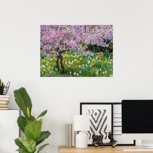 Springtime in Claude Monet's Garden Poster