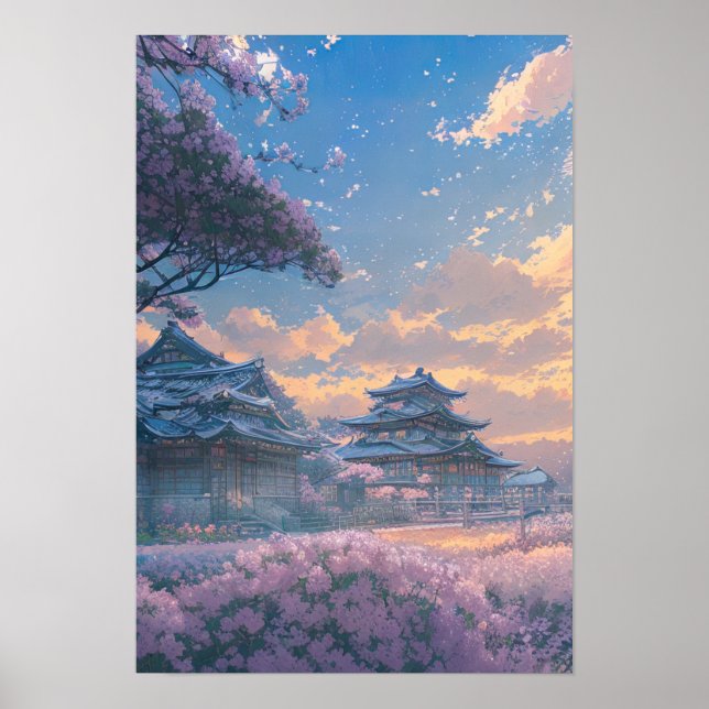 Springtime in Countryside Poster (Front)