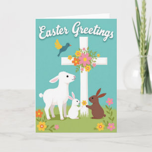 Springtime Joy Animal Friends Card