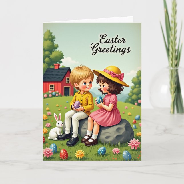 Springtime Joy Ovoids Card (Front)