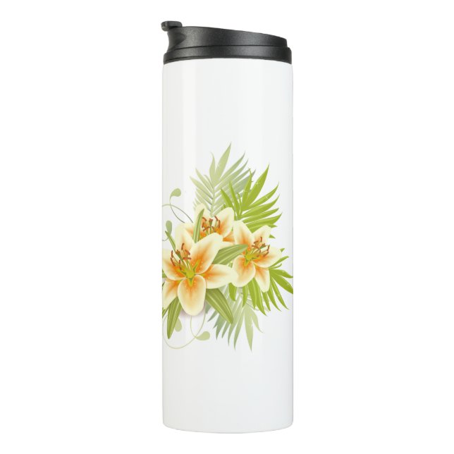 Springtime Lilies Thermal Tumbler (Rotated Right)