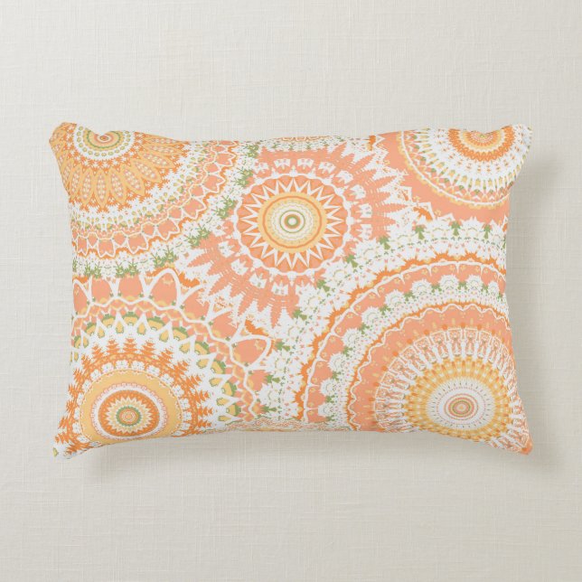 Springtime Mandalas Accent Pillow (Front)