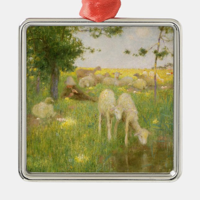 Springtime Metal Ornament (Front)