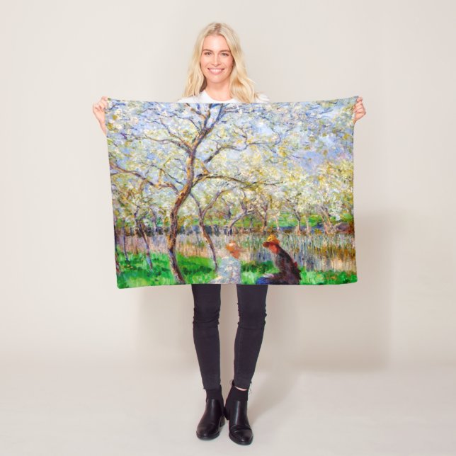 Springtime, Monet Fleece Blanket (In Situ)