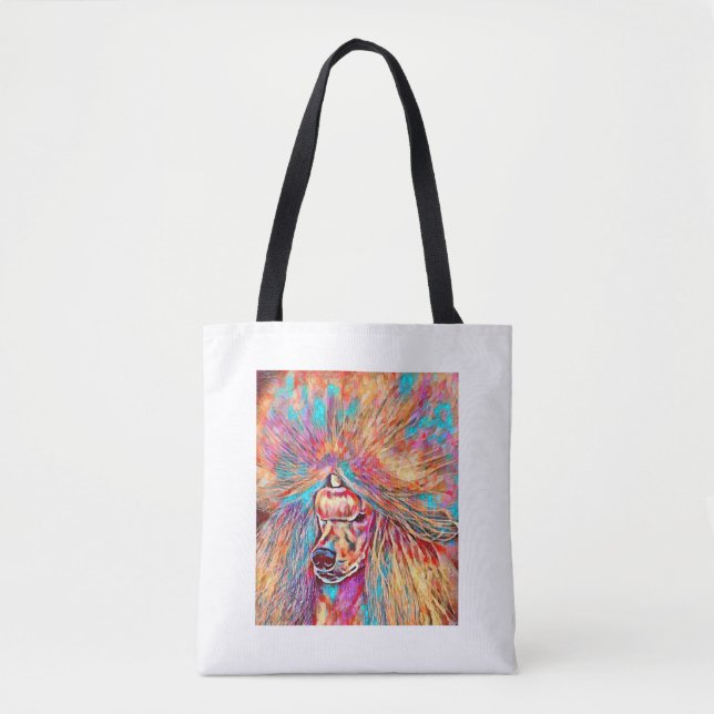 Springtime Poodle Tote Bag (Front)