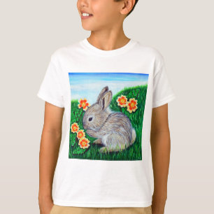 Springtime Rabbit Painting T-Shirt