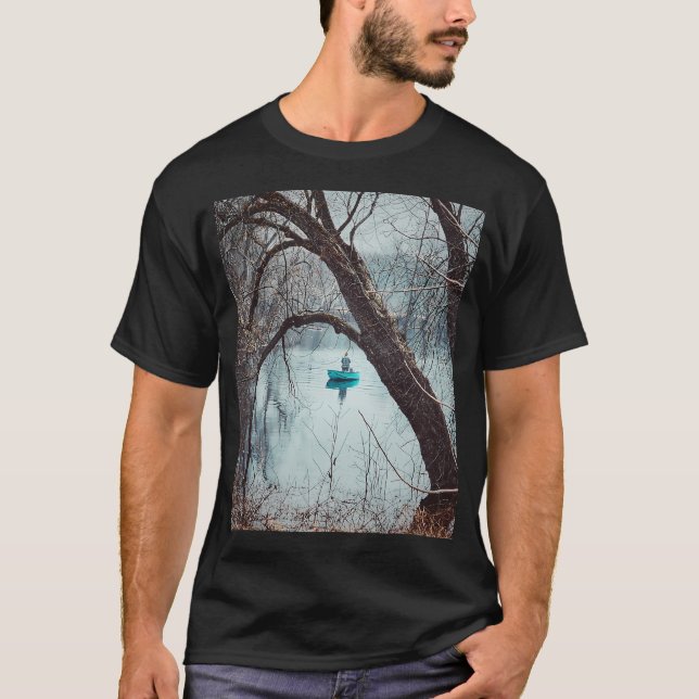 Springtime Solitude on the River T-Shirt (Front)
