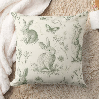 Springtime spells for your home - 🐰 throw pillow