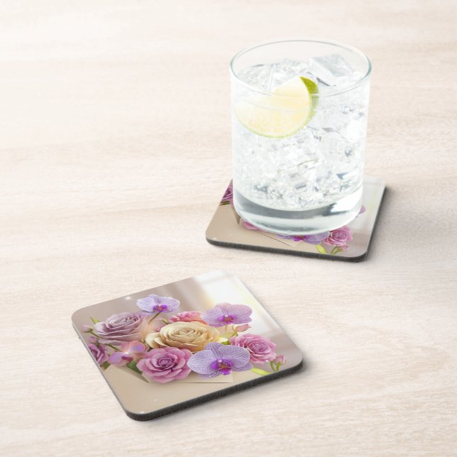 Springtime Splendour 3D Greeting Card with Dew-Kis Coaster (Right Side)