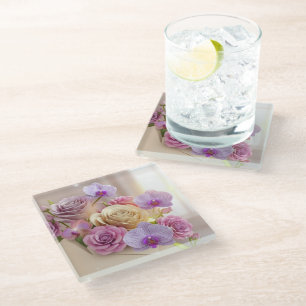 Springtime Splendour 3D Greeting Card with Dew-Kis Glass Coaster