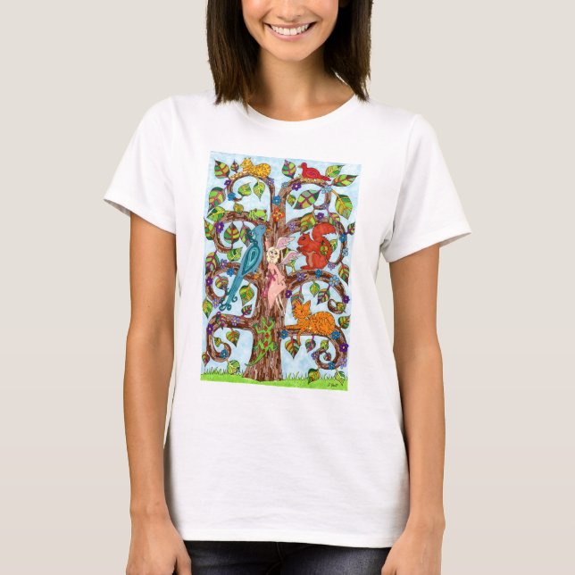 Springtime Tree of Life T-Shirt (Front)