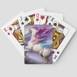 Springtime Unicorn Horse Triptych Envelope Liner Playing Cards