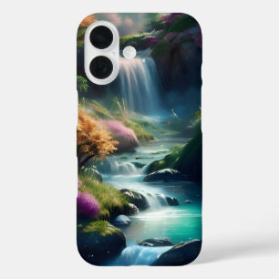 Springtime Waterfall Beauty iPhone 16 Case