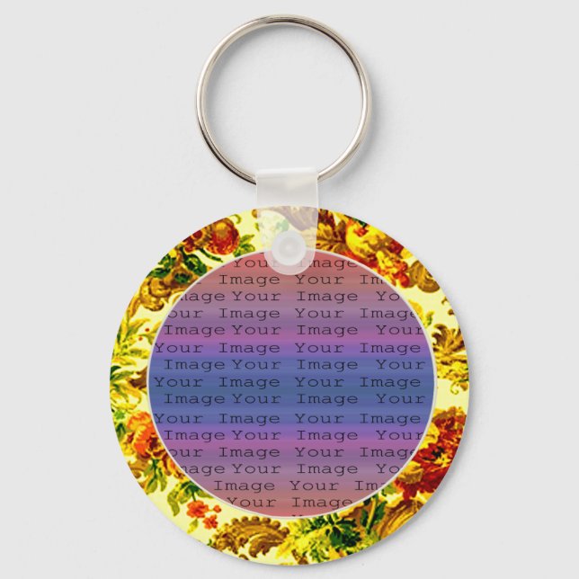 Springtime Wedding Key Chain (Front)