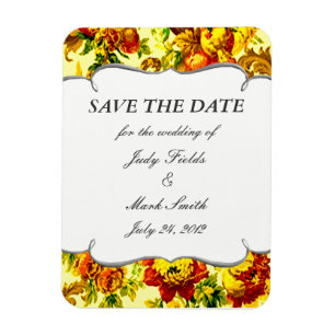 Springtime Wedding Save The Date Magnet