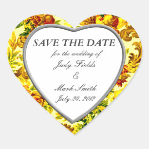 Springtime Wedding Save The Date Stickers